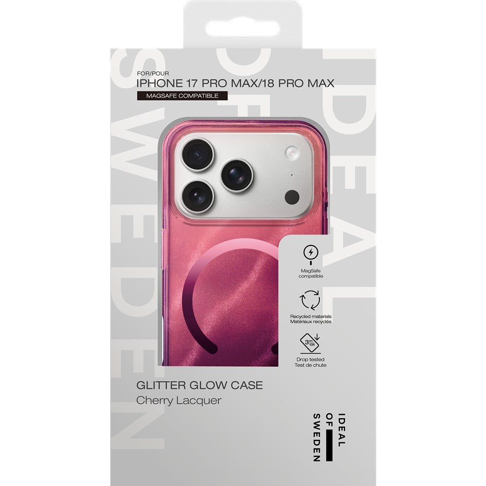 Ideal of Sweden iPhone 17 Pro Max/iPhone 18 Pro Max Deksel Klar Case MagSafe Cherry Lacquer