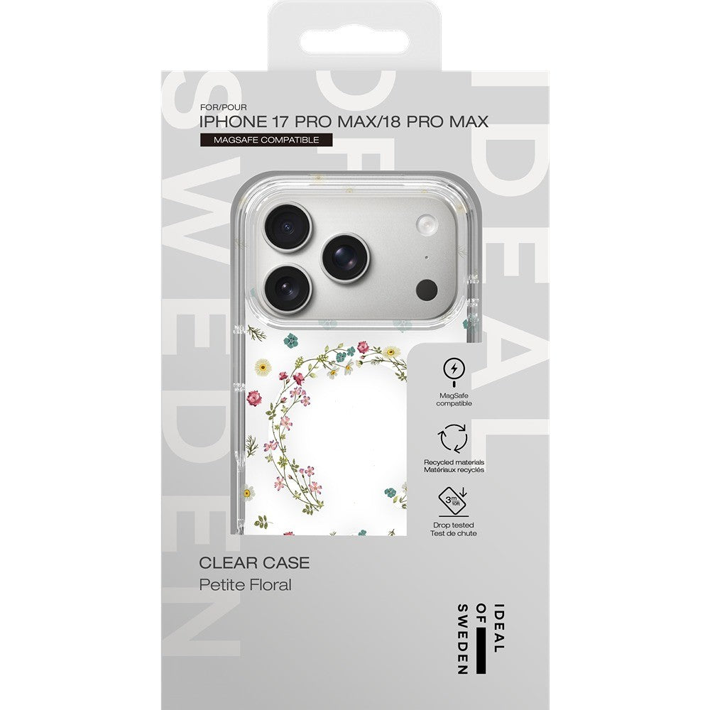 Ideal of Sweden iPhone 17 Pro Max/iPhone 18 Pro Max Deksel Clear Case MagSafe Petite Floral