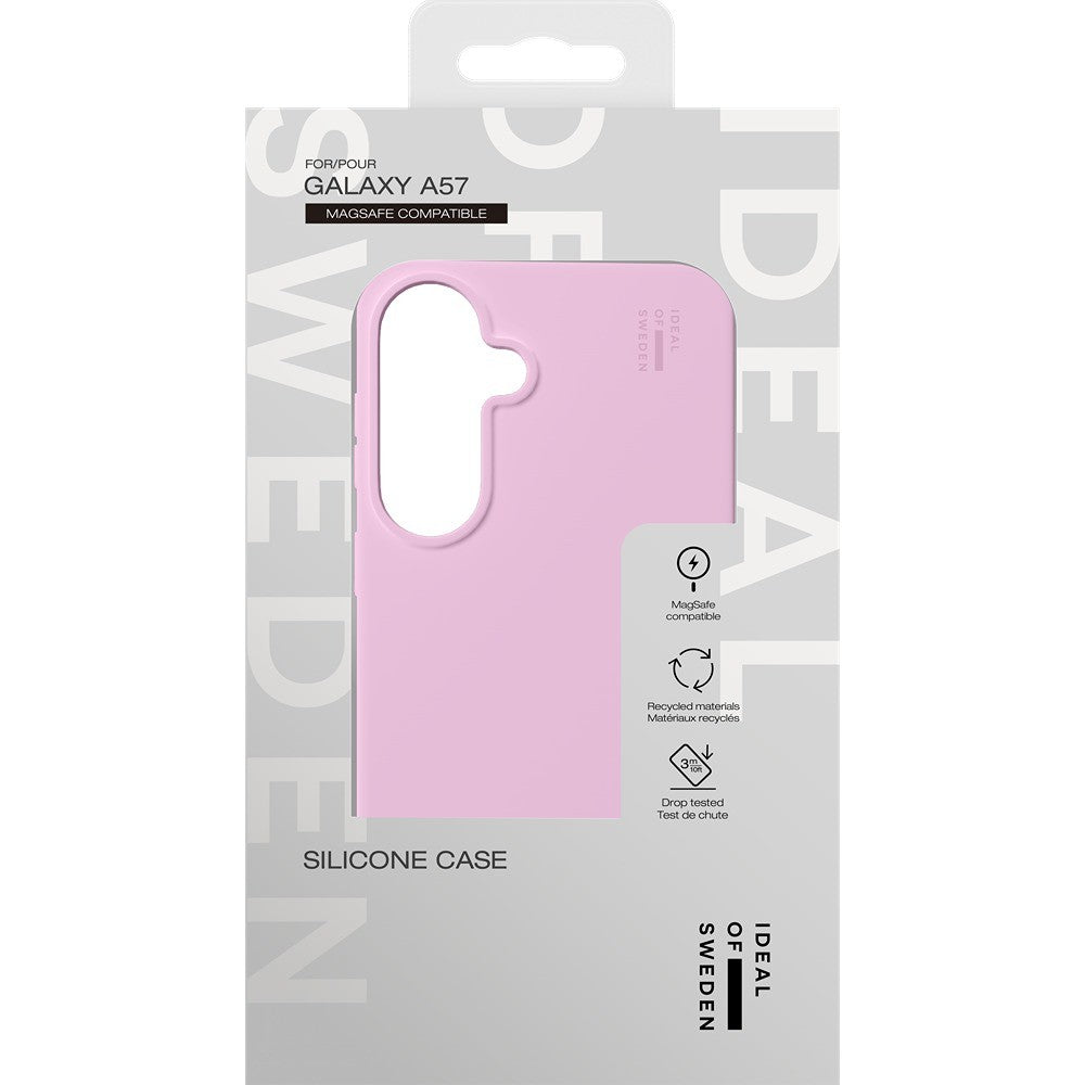 Ideal of Sweden Samsung Galaxy A57 Deksel Silicone Case MagSafe Bubblegum Pink