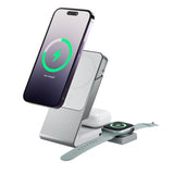 ALOGIC Matrix 3-i-1 Magnetisk Lade Dock med Apple Watch Lader Hvit