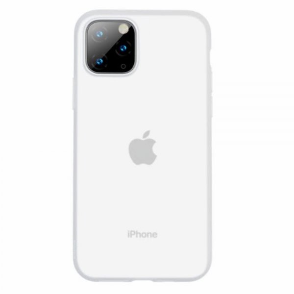 Baseus iPhone 11 Pro Max Deksel Jelly Liquid Silica Gel Hvit