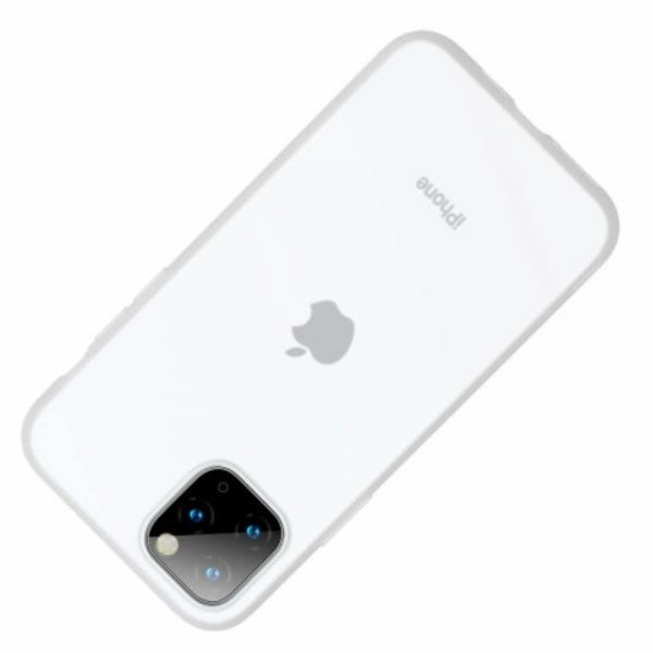 Baseus iPhone 11 Pro Max Deksel Jelly Liquid Silica Gel Hvit