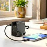 Satechi ChargeView 140W-skrivebordslader Space Black