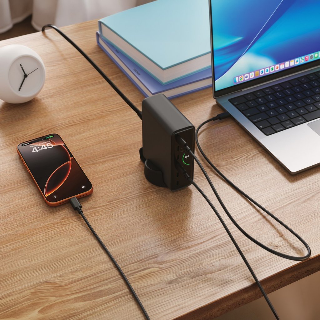 Satechi ChargeView 240W skrivebordslader Space Black