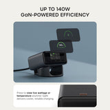 Satechi ChargeView 140W-skrivebordslader Space Black