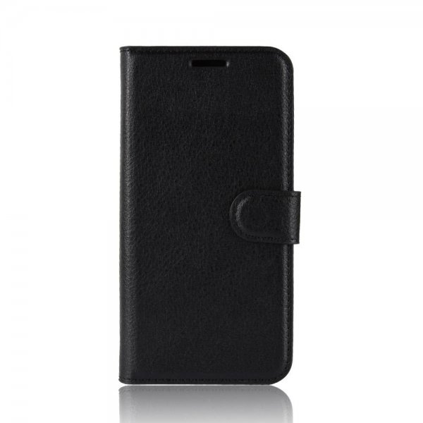 iPhone 11 Etui Litchi Svart