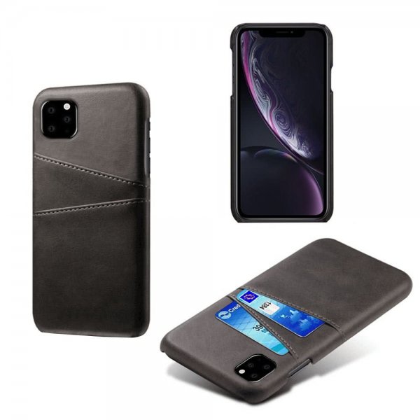 iPhone 11 Pro Max Deksel med To Kortlommer Svart