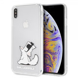 Karl Lagerfeld iPhone Xs Max Deksel Fun ChouPETte Transparent