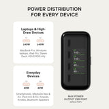Satechi ChargeView 140W-skrivebordslader Space Black