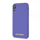 Karl Lagerfeld iPhone Xr Deksel Silikon LageRFeld GUll Logo Lilla