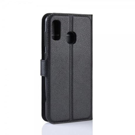 Samsung Galaxy A20E Etui Litchi Svart