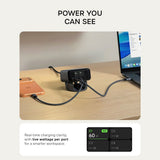 Satechi ChargeView 140W-skrivebordslader Space Black