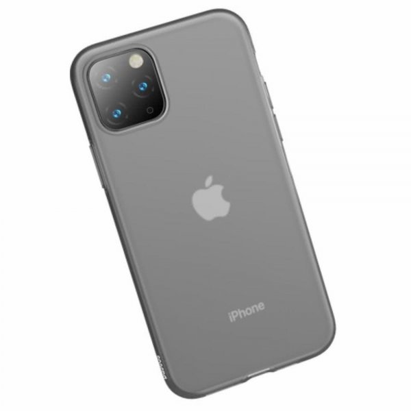 Baseus iPhone 11 Pro Max Deksel Jelly Liquid Silica Gel Svart