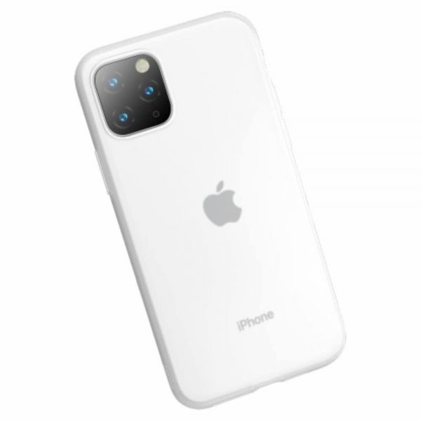 Baseus iPhone 11 Pro Deksel Jelly Liquid Silica Gel Hvit