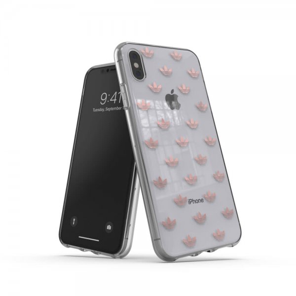Adidas iPhone Xs Max Deksel OR Snap Case Entry SS20 Klar RoseGUll