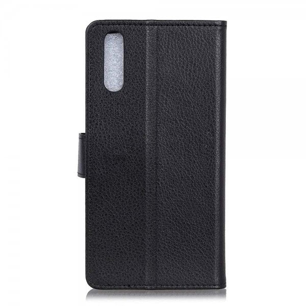 Samsung Galaxy A50 Etui Litchi Svart