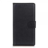 Samsung Galaxy A50 Etui Litchi Svart