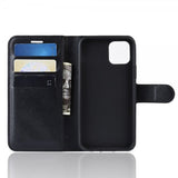 iPhone 11 Etui Litchi Svart
