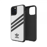 Adidas iPhone 11 Pro Deksel OR 3 Stripes Snap Case PU FW19 Hvit Svart