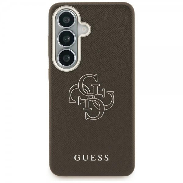 Guess Samsung Galaxy S26 Deksel 4G Logo Grained Brun
