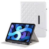 iPad 10.2 (gen 7/8/9) Etui Rombemønster Hvit