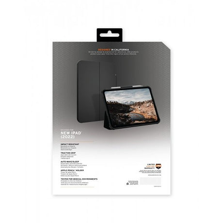 Urban Armor Gear (UAG) iPad 10.9 (gen 10)/iPad 11 (A16) Etui Plyo Folio Black/Ice
