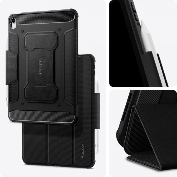 Spigen iPad 10.9 (gen 10)/iPad 11 (A16) Etui Rugged Armor Pro Svart
