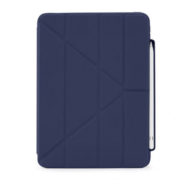 Pipetto iPad 10.9 (gen 10)/iPad 11 (A16) Etui Origami No3 Pencil Case Mørkeblå