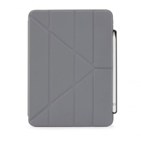 Pipetto iPad 10.9 (gen 10)/iPad 11 (A16) Etui Origami No3 Pencil Case Lysegrå