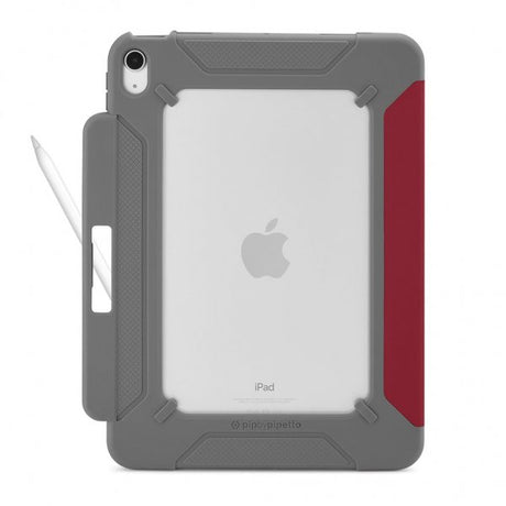 Pipetto iPad 10.9 (gen 10)/iPad 11 (A16) Etui Origami No2 Pencil Shield Mørkerød