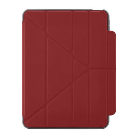 Pipetto iPad 10.9 (gen 10)/iPad 11 (A16) Etui Origami No2 Pencil Shield Mørkerød