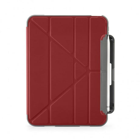 Pipetto iPad 10.9 (gen 10)/iPad 11 (A16) Etui Origami No2 Pencil Shield Mørkerød