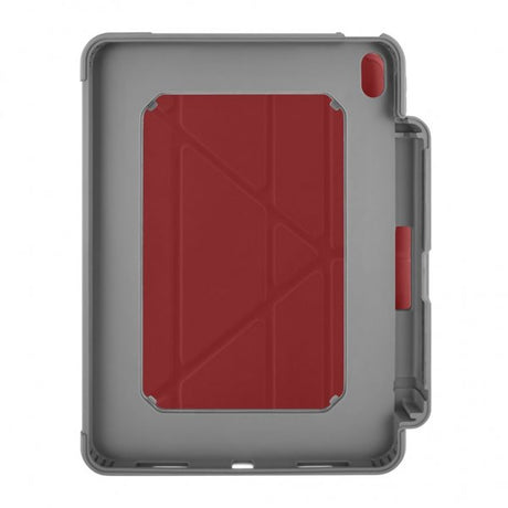 Pipetto iPad 10.9 (gen 10)/iPad 11 (A16) Etui Origami No2 Pencil Shield Mørkerød