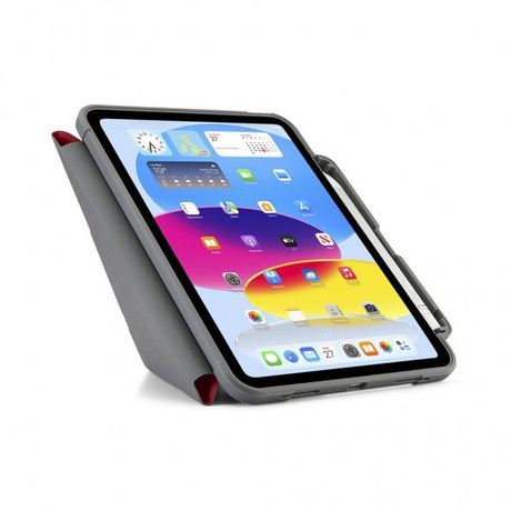 Pipetto iPad 10.9 (gen 10)/iPad 11 (A16) Etui Origami No2 Pencil Shield Mørkerød