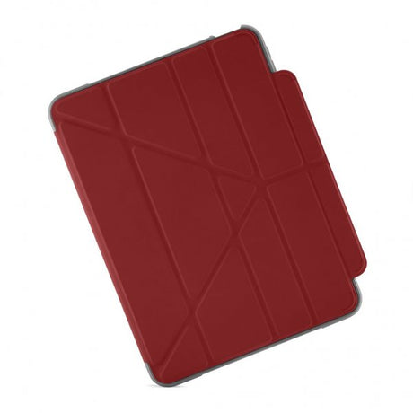 Pipetto iPad 10.9 (gen 10)/iPad 11 (A16) Etui Origami No2 Pencil Shield Mørkerød