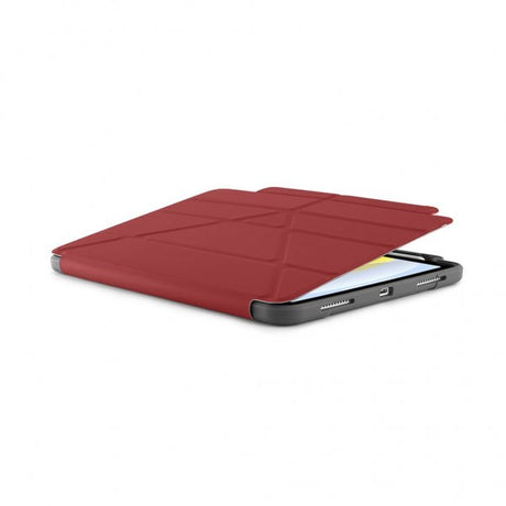 Pipetto iPad 10.9 (gen 10)/iPad 11 (A16) Etui Origami No2 Pencil Shield Mørkerød
