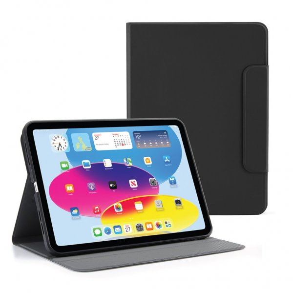 Pipetto iPad 10.9 (gen 10)/iPad 11 (A16) Etui Rotating Folio Svart