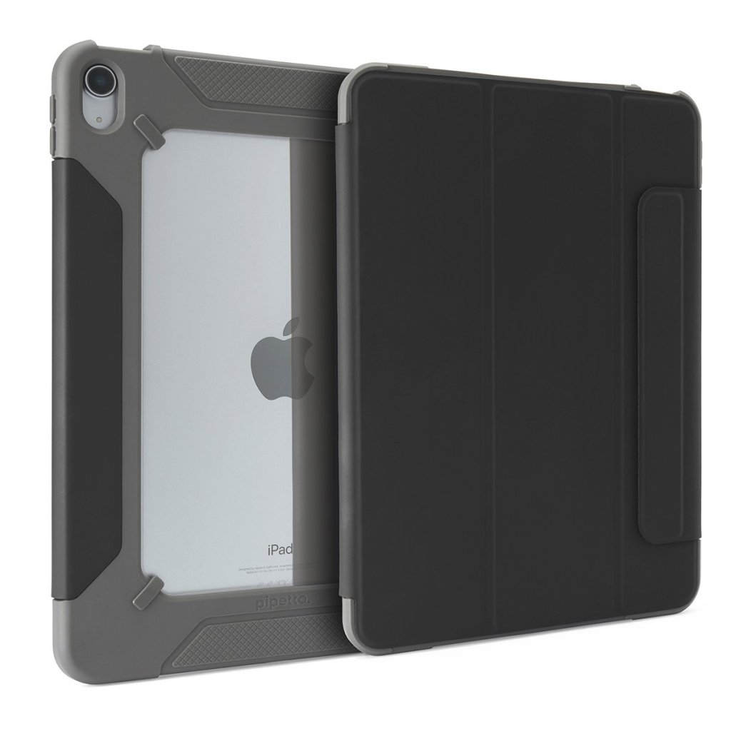 Pipetto iPad 10.9 (gen 10)/iPad 11 (A16) Etui 360 Rugged Folio Svart