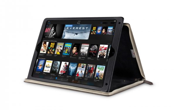 Twelve South iPad 9.7 (gen 5/6)/iPad Air 1/2 Etui BookBook Ekte Skinn Stativ Brun