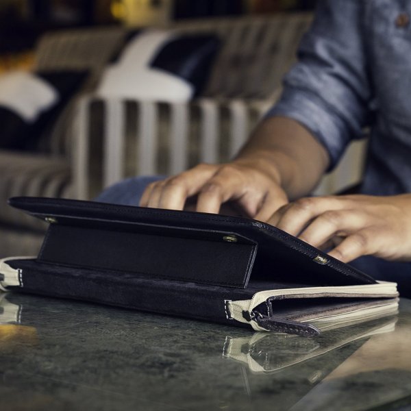 Twelve South iPad 9.7 (gen 5/6)/iPad Air 1/2 Etui BookBook Ekte Skinn Stativ Brun