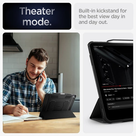 Spigen iPad Air 13 (M2/M3) Etui Rugged Armor Pro Svart