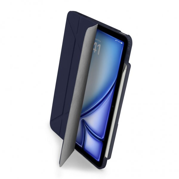 Pipetto iPad Air 13 (M2/M3) Etui Origami No3 Pencil Case Mørkeblå