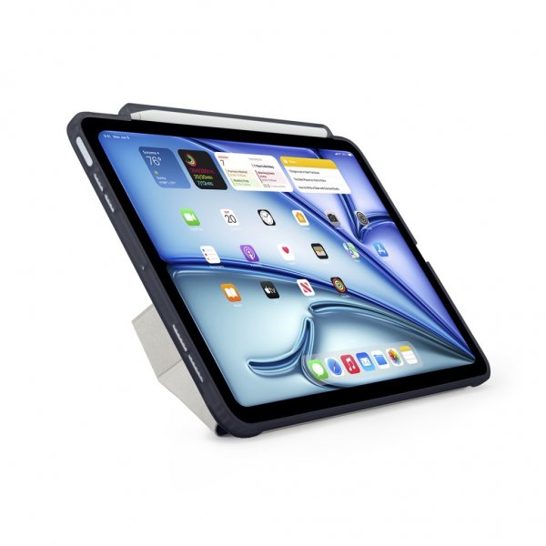 Pipetto iPad Air 13 (M2/M3) Etui Origami No3 Pencil Case Mørkeblå