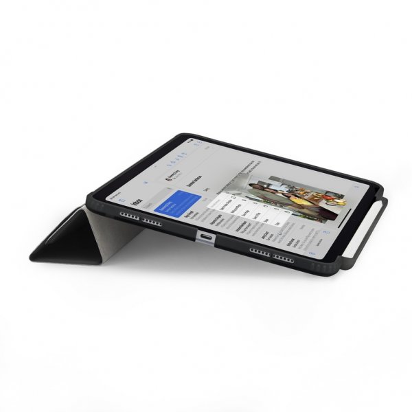 Pipetto iPad Air 13 (M2/M3) Etui Origami No3 Pencil Case Svart