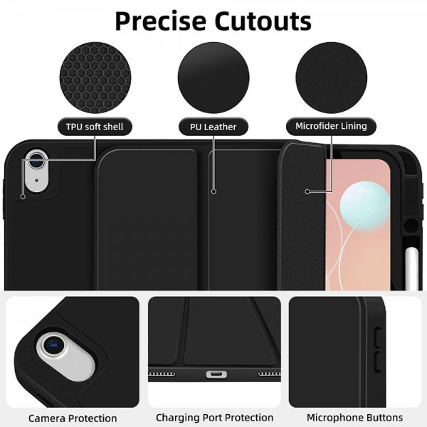 4smarts iPad Air 13 (M2/M3/M4) Etui Folio Case Basic Svart