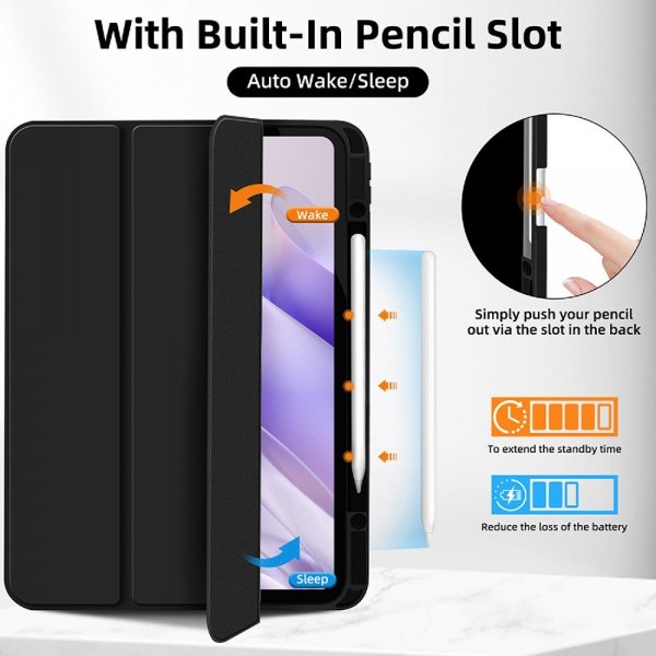 4smarts iPad Pro 11 (M4/M5) Etui Folio Case Basic Svart