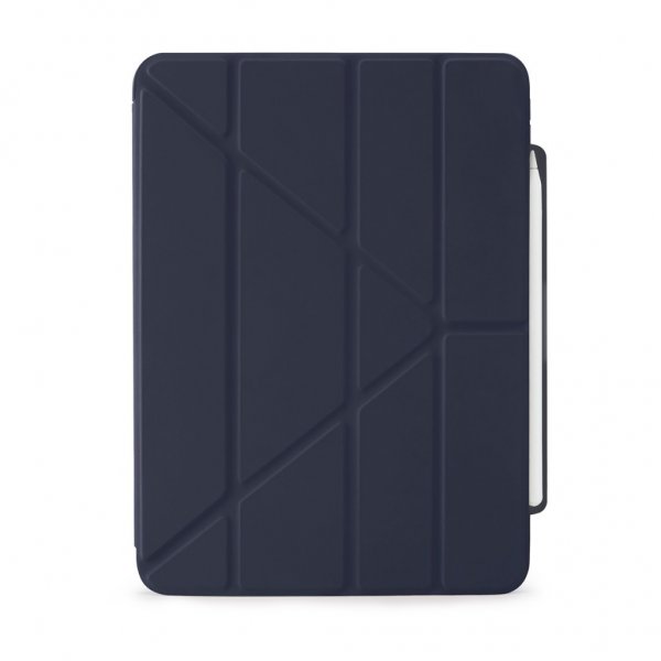Pipetto iPad Pro 11 (M4/M5) Etui Origami No3 Pencil Case Mørkeblå