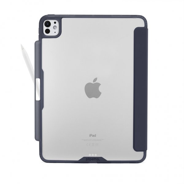 Pipetto iPad Pro 11 (M4/M5) Etui Origami No3 Pencil Case Mørkeblå