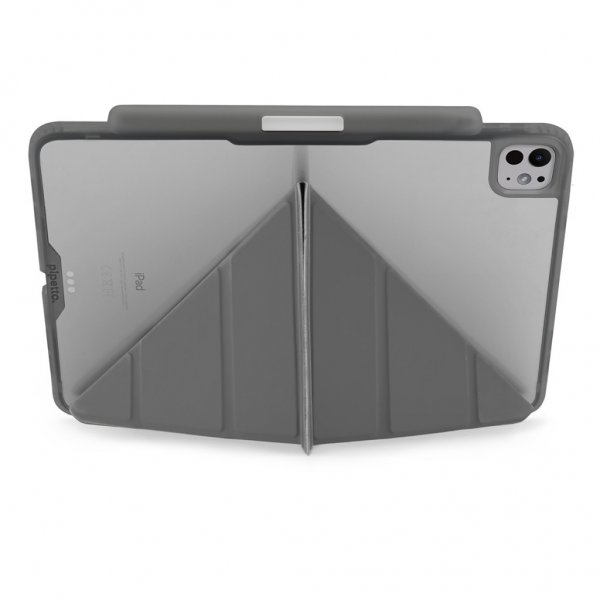 Pipetto iPad Pro 13 (M4/M5) Etui Origami No3 Pencil Case Grå