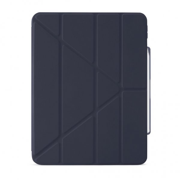 Pipetto iPad Pro 13 (M4/M5) Etui Origami No3 Pencil Case Mørkeblå